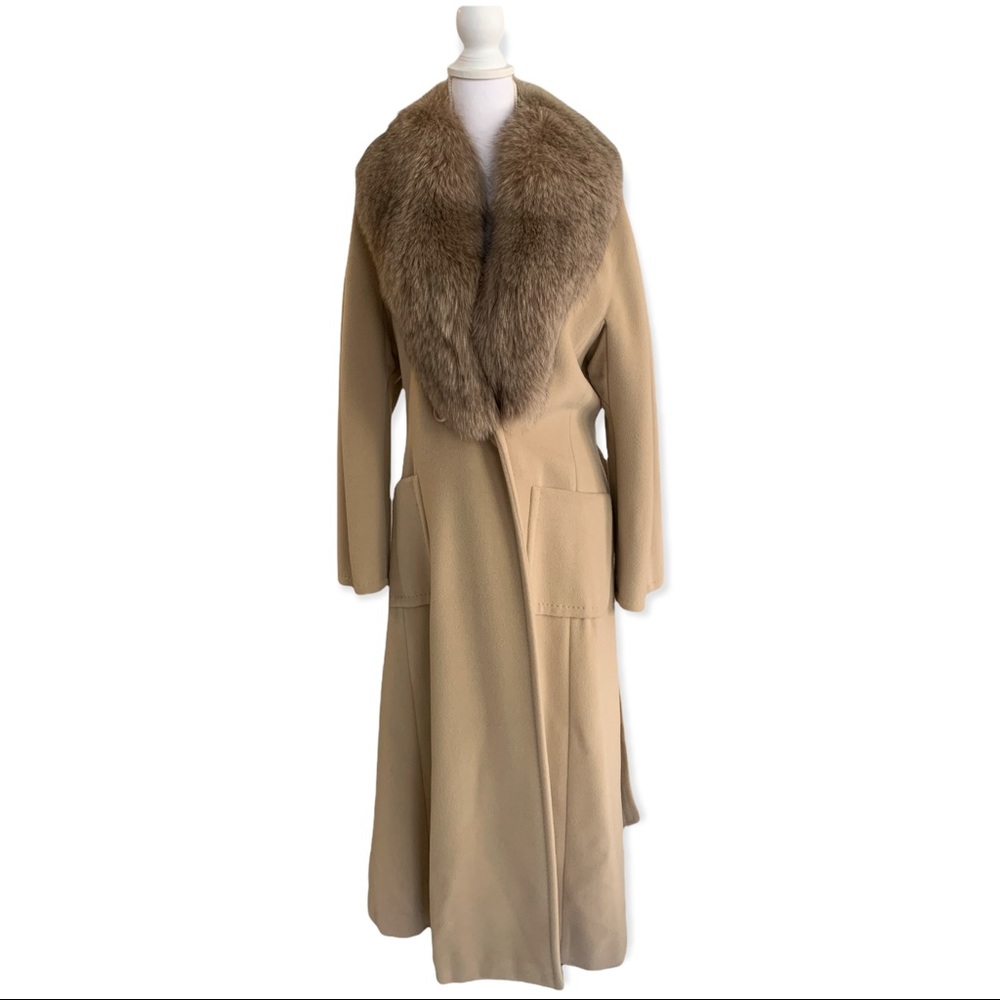 Max Mara wool & cashmere Full length tan coat - Picture 2 of 12